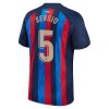 Camiseta de fútbol FC Barcelona Sergio 5 1ª equipación 2022/23 Camiseta de fútbol FC Barcelona Sergio 5 1ª equipación 2022/23